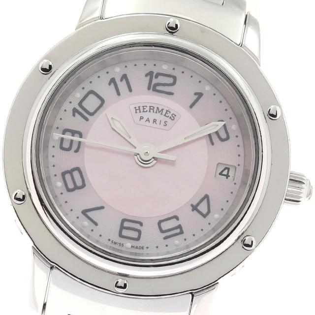 エルメス HERMES CP1.210 クリッパー デイト クォーツ レディース _943674