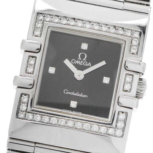 オメガ OMEGA コンステレーション 4P ダイヤベゼル クォーツ レディース _957103