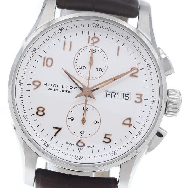 ハミルトン HAMILTON H327660 ジャズマスター クロノグラフ デイデイト 自動巻き メンズ 保証書付き_959406