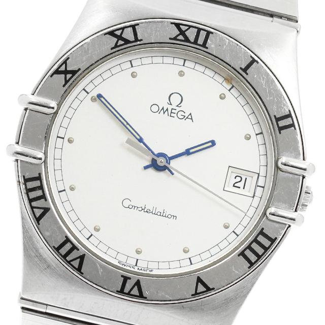 オメガ OMEGA コンステレーション デイト フラットベゼル クォーツ メンズ _959648