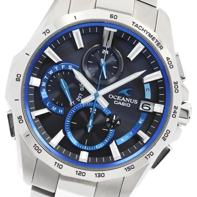 カシオ CASIO OCW-S4000-1AJF オシアナス マンタ デイト ソーラー電波 メンズ 箱・保証書付き_956811