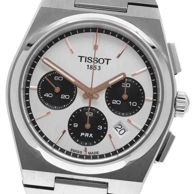 ティソ TISSOT T137.427.11.011.00 PRX クロノグラフ デイト 自動巻き メンズ 良品 _956867