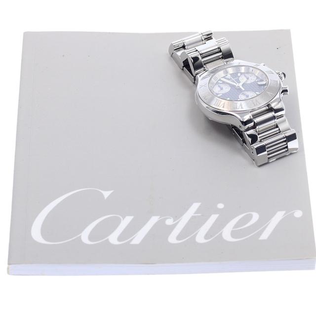 カルティエ CARTIER W10125U2 クロノスカフ デイト クォーツ メンズ 保証書付き_947201_1