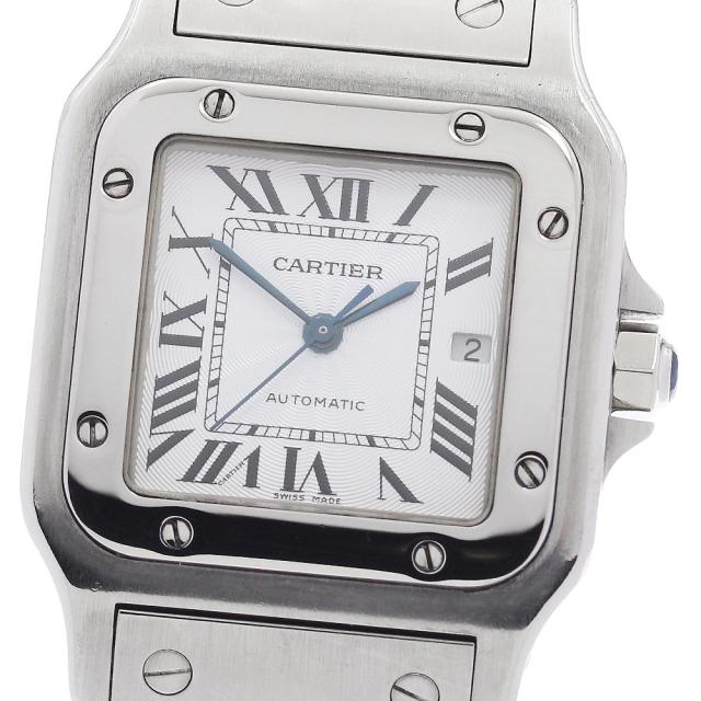 カルティエ CARTIER W20055D6 サントスガルベLM デイト 自動巻き メンズ _958396