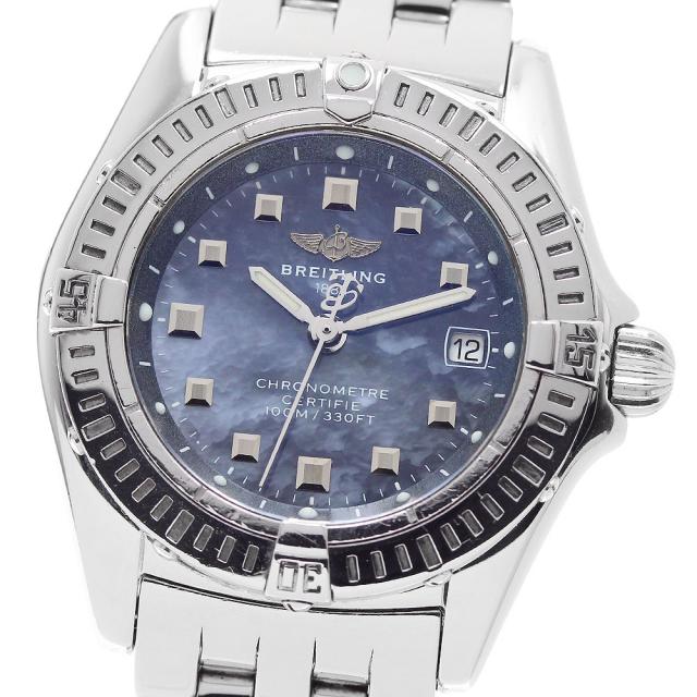 ブライトリング BREITLING A72345 カリスティーノ デイト クォーツ レディース _959426