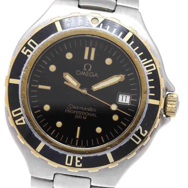 オメガ OMEGA シーマスター200ｍ YGベゼル デイト クォーツ メンズ _955348