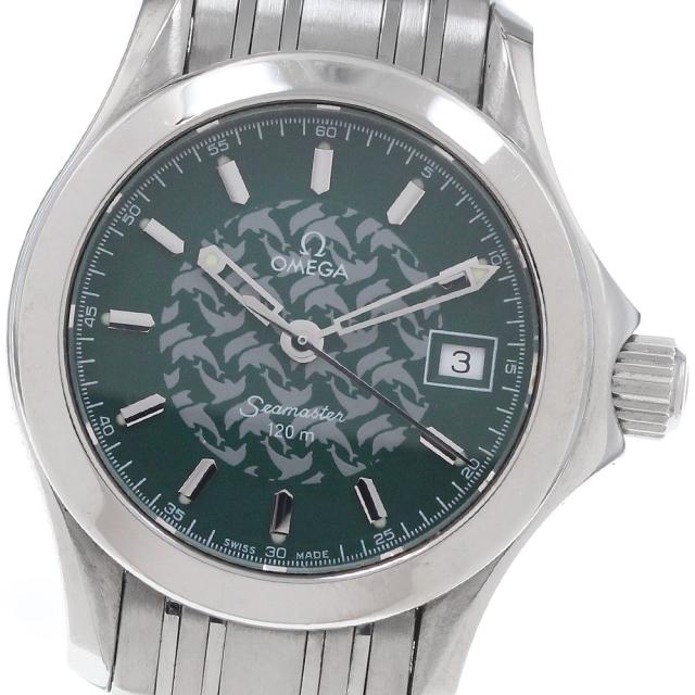 オメガ OMEGA 2586.70 シーマスター120 ジャックマイヨール1998 デイト クォーツ レディース 保証書付き_958750