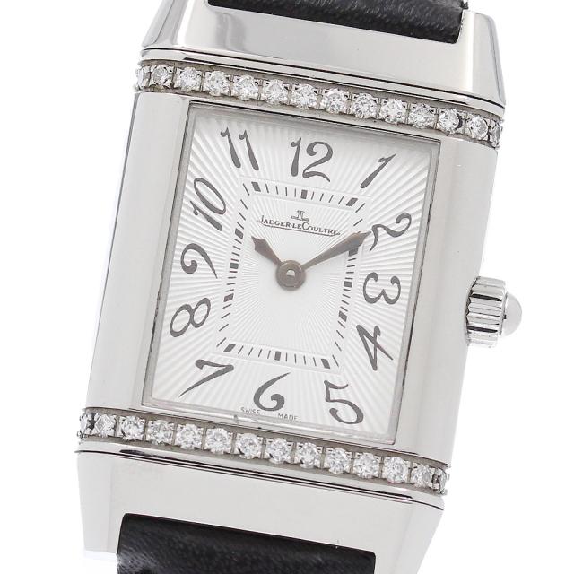 ジャガー・ルクルト JAEGER-LECOULTRE 265.8.86/Q2648440 レベルソ ダイヤベゼル 手巻き レディース 良品 保証書付き_958908
