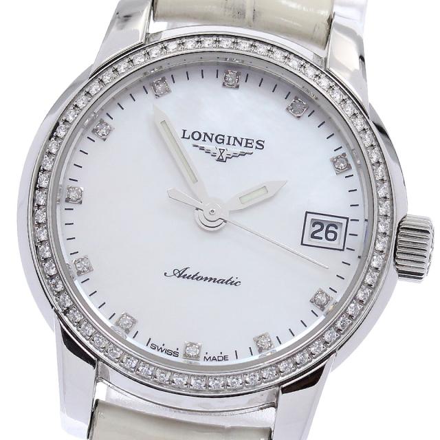 ロンジン LONGINES L2.263.0 サンティミエ ダイヤベゼル 11P 自動巻き レディース _959576