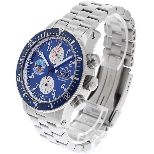 フォルティス FORTIS 638.10.141.4 コスモノート 638 ブルーインパルス 50本限定 クロノグラフ 自動巻き メンズ 極美品 _960007_1