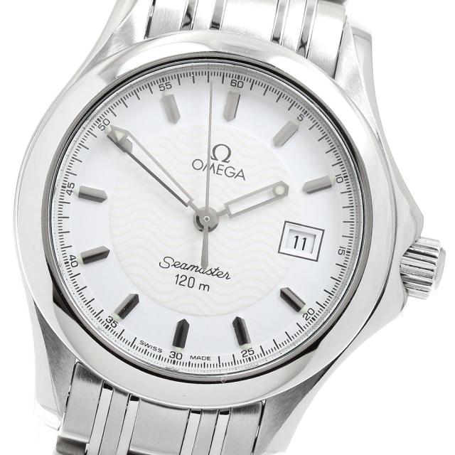 オメガ OMEGA 2571.21 シーマスター120M デイト クォーツ レディース 美品 _960145