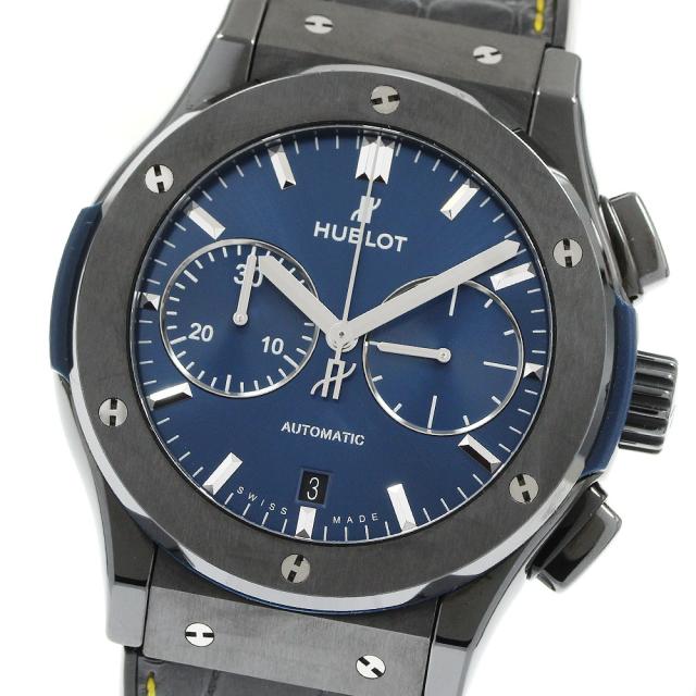 ウブロ HUBLOT 521.CM.7170.LR クラシック フュージョン クロノグラフ 自動巻き メンズ 良品 保証書付き_960658