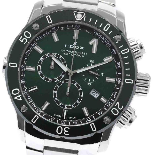 エドックス EDOX 10221-3VM5-VIN5 クロノオフショア1 クロノグラフ スペシャルエディション クォーツ メンズ 良品 保証書付き_955341