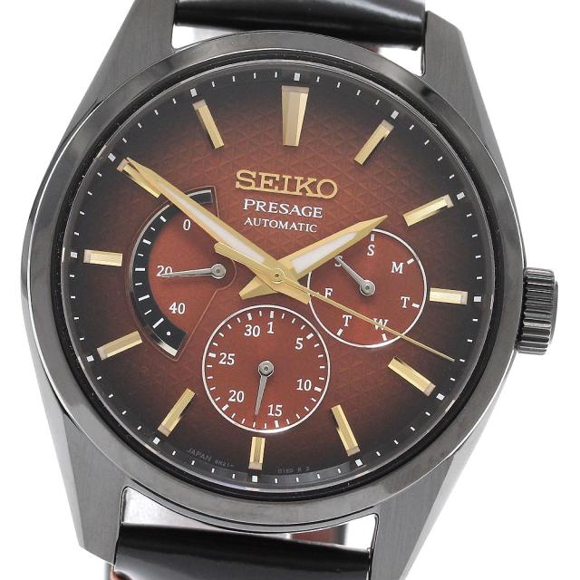 セイコー SEIKO SARW063/6R21-01J0 プレザージュ 十三代目市川團十郎襲名記念限定モデル 自動巻き メンズ 良品 箱・保証書付き_961290