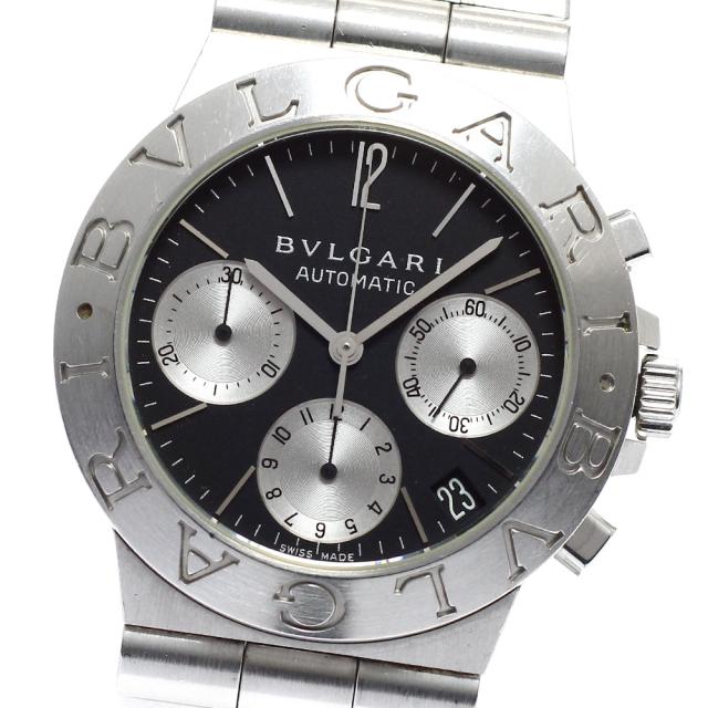 ジャンク ブルガリ BVLGARI CH35S ディアゴノ スポーツ クロノグラフ デイト 自動巻き メンズ _907096