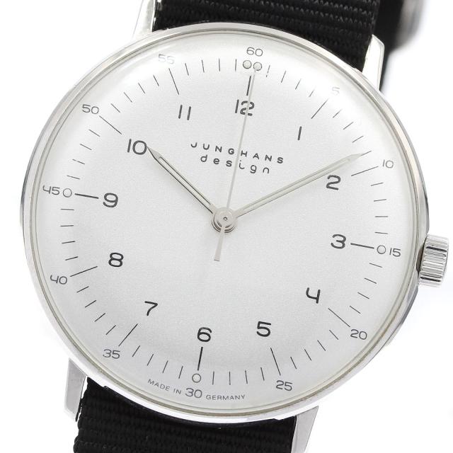 ユンハンス JUNGHANS 027/3701 マックスビル 手巻き メンズ _959365