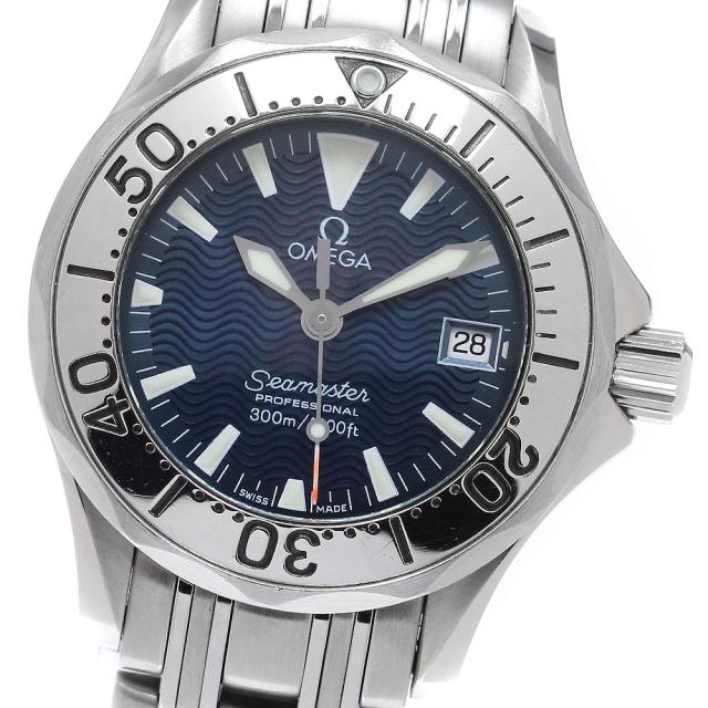 オメガ OMEGA 2584.80 シーマスター300 ジャックマイヨール デイト クォーツ レディース _954059