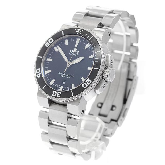 オリス ORIS 7653 アクイス デイト 自動巻き メンズ 保証書付き_952077_2