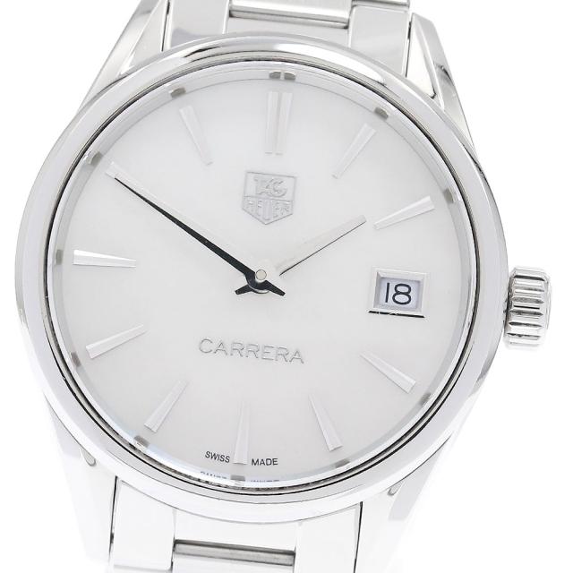 タグホイヤー TAG HEUER WAR1311.BA0778 カレラ デイト シェル文字盤 クォーツ レディース 箱・保証書付き_956570
