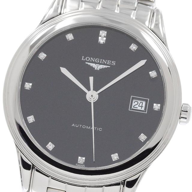 ロンジン LONGINES L4.874.4 フラッグシップ 13Pダイヤ デイト 自動巻き メンズ _957008