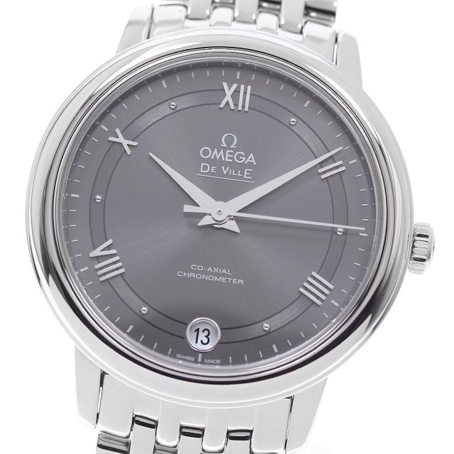オメガ OMEGA 424.10.33.20.06.001 デビル プレステージ コーアクシャル 自動巻き レディース 良品 保証書付き_962132