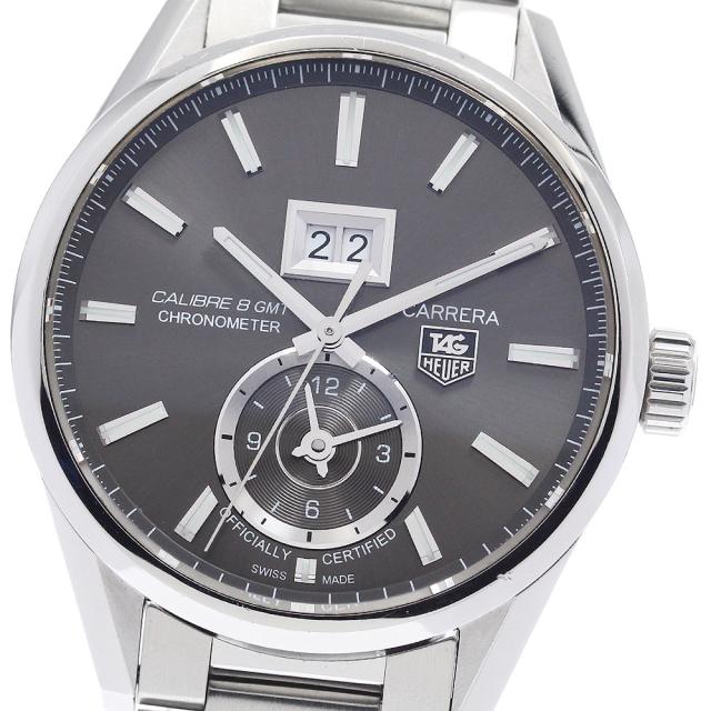 タグホイヤー TAG HEUER WAR5012 カレラ グランドデイト GMT キャリバー8 自動巻き メンズ _956679