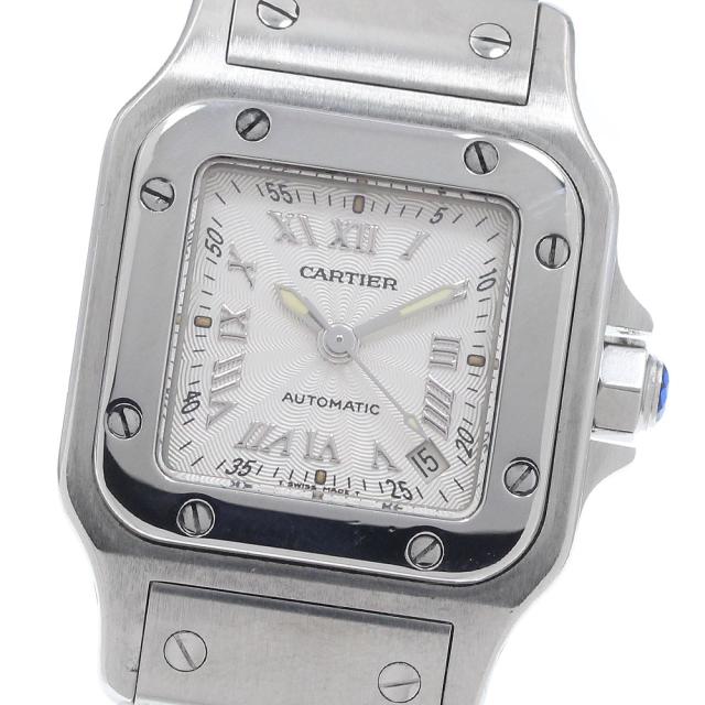カルティエ CARTIER W20044D6 サントスガルベSM デイト 自動巻き レディース _960181