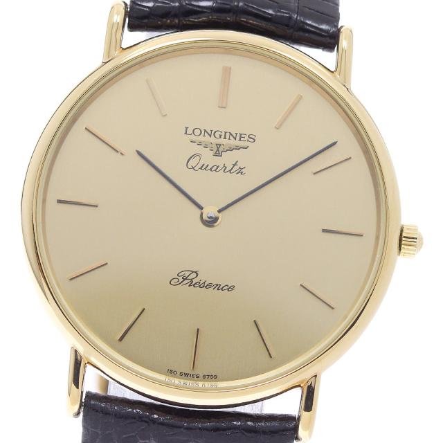 ロンジン LONGINES プレザンス クォーツ メンズ 内箱付き_961450の通販 