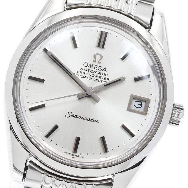 オメガ OMEGA 168.0061/166.0172 シーマスター デイト Cal.1011 ライスブレスレット 自動巻き メンズ _961511