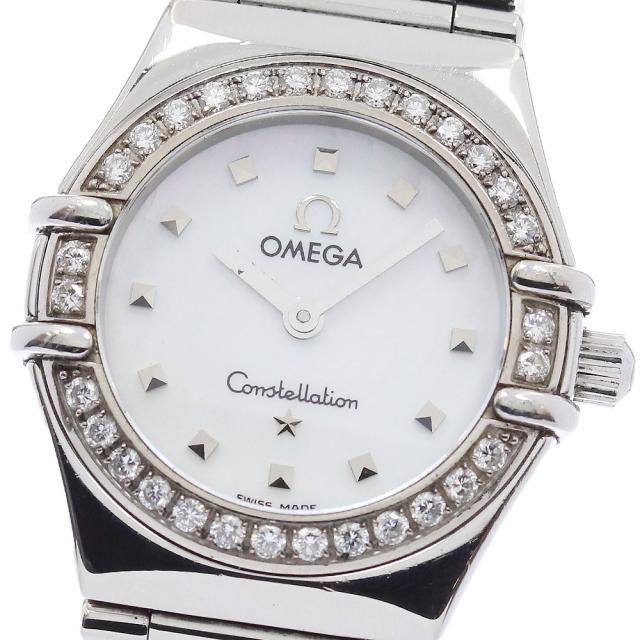 オメガ OMEGA 1465.71 コンステレーション マイチョイス ミニ ダイヤベゼル クォーツ レディース 保証書付き_943300