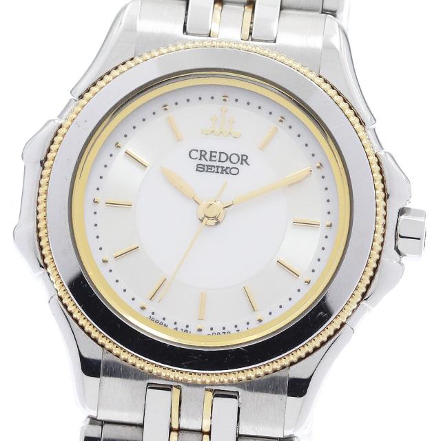 セイコー SEIKO 4J81-0A30 クレドール クォーツ レディース _960281