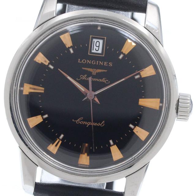 ロンジン LONGINES L1.611.4 コンクエスト ヘリテージ デイト 自動巻き メンズ _961221