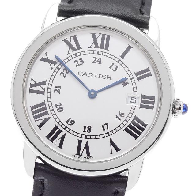 カルティエ CARTIER W6700255 ロンドソロLM デイト クォーツ メンズ _960816