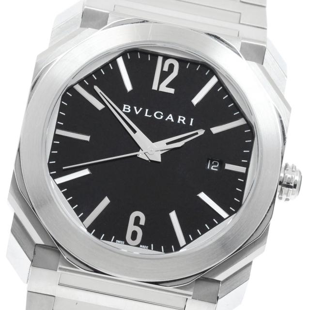 ブルガリ BVLGARI BGO41S オクト デイト 自動巻き メンズ 保証書付き_961831