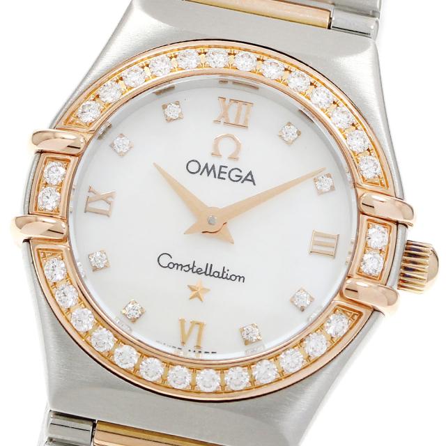 オメガ OMEGA 1360.76 コンステレーション ダイヤベゼル 8Pダイヤ クォーツ レディース 美品 _962131