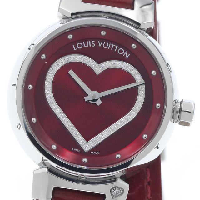 ルイ・ヴィトン LOUIS VUITTON Q121Z タンブール ハートダイヤ クォーツ レディース _960790