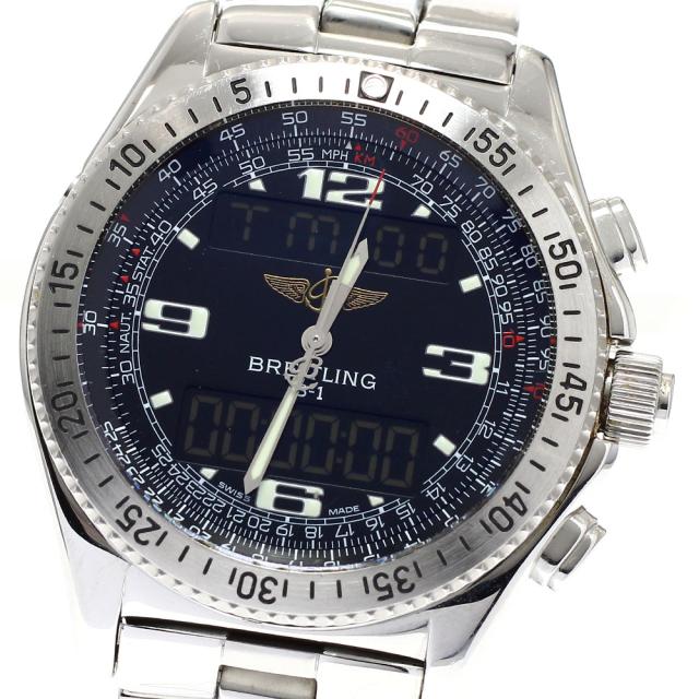 訳あり ブライトリング BREITLING A68362 B-1 クロノグラフ クォーツ メンズ 保証書付き_945798