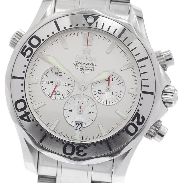 オメガ OMEGA 2589.30 シーマスター300 クロノグラフ USスペシャルエディション 自動巻き メンズ _958616