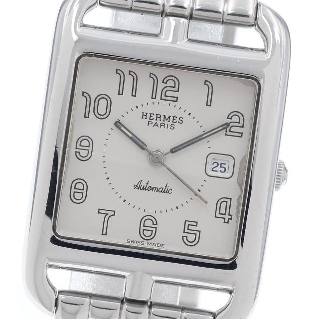 ベルト訳あり エルメス HERMES CC1.710 ケープコッド デイト 自動巻き メンズ _957355