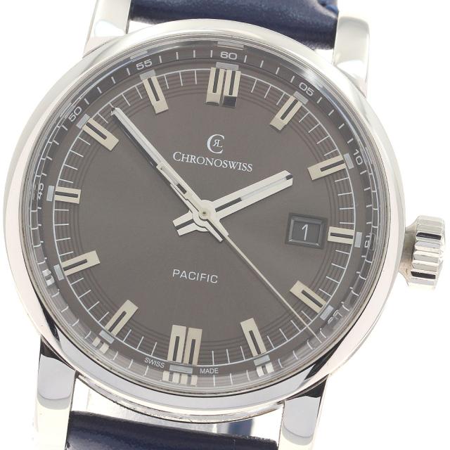 クロノスイス Chronoswiss CH2883 パシフィック デイト 自動巻き メンズ _958164