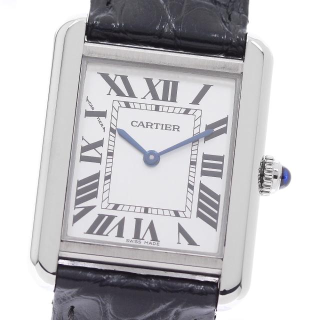 カルティエ CARTIER WSTA0030 タンクソロSM クォーツ レディース 良品 箱付き_959995