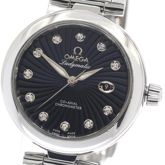 オメガ OMEGA 425.33.34.20.51.001 デビル レディマティック コーアクシャル 11Pダイヤ 自動巻き レディース 保証書付き_950691