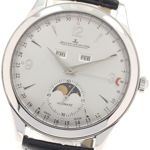 ジャガー・ルクルト JAEGER-LECOULTRE Q1558420/176.8.12.S マスターカレンダー ムーンフェイズ 自動巻き メンズ 良品 保証書付き_957944