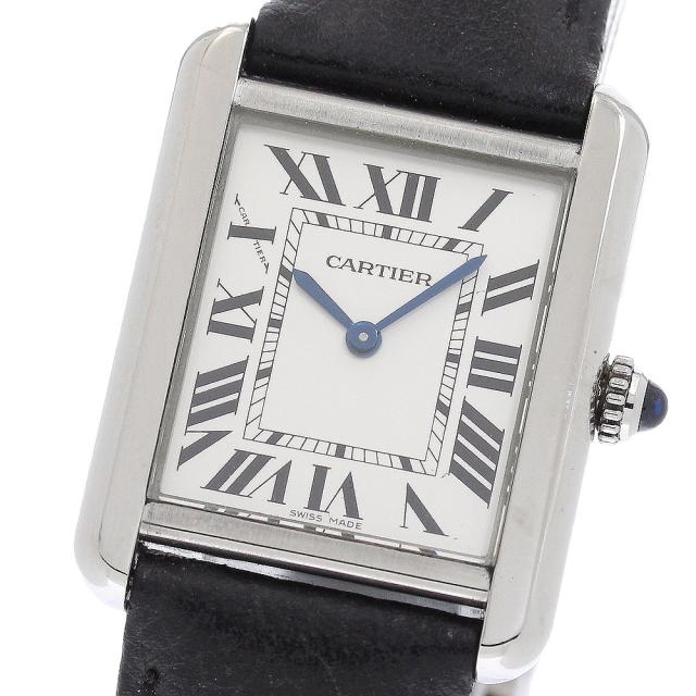 カルティエ CARTIER WSTA0030 タンクソロSM クォーツ レディース 保証書付き_960882