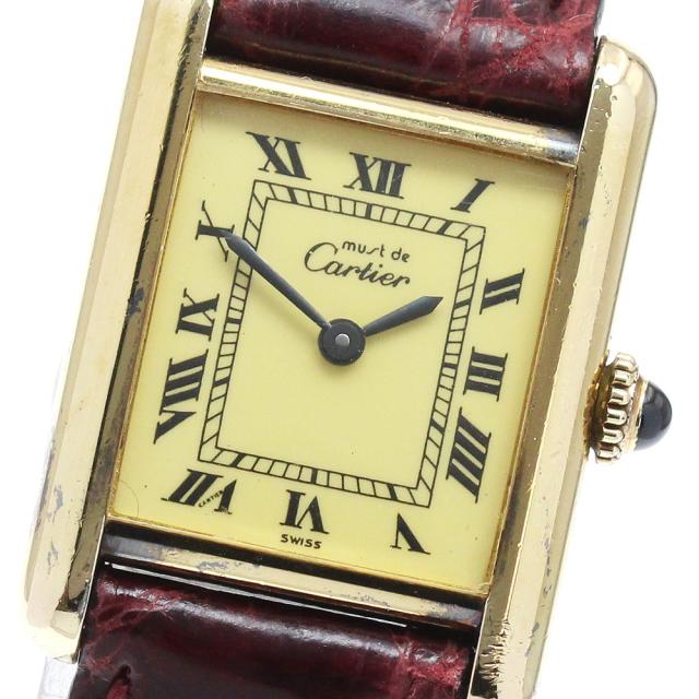 カルティエ CARTIER マストタンク 手巻き レディース 箱・保証書付き_930143