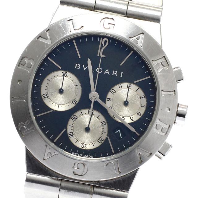 ジャンク ブルガリ BVLGARI CH35S ディアゴノ スポーツ クロノグラフ デイト クォーツ メンズ _954237