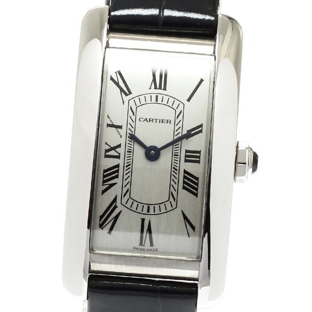 カルティエ CARTIER WSTA0082 タンクアメリカン SM クォーツ レディース 保証書付き_960411