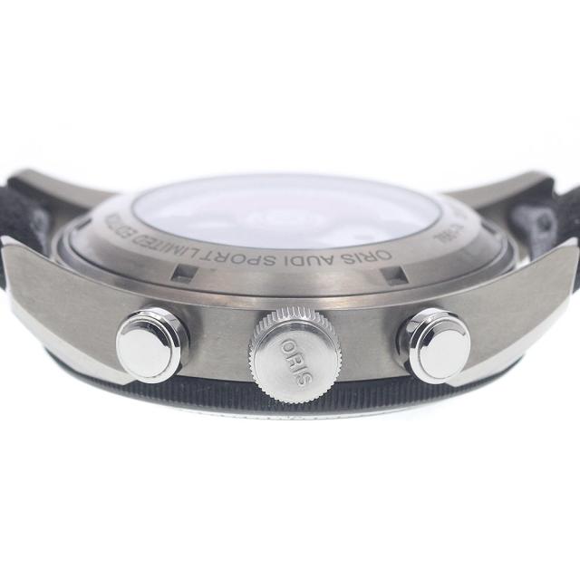 オリス ORIS 01 774 7661 7481-Set アウディスポーツ リミテッドエディション クロノグラフ 自動巻き メンズ 良品 箱・保証書付き_960587_5