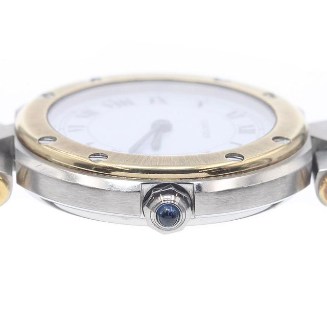 カルティエ CARTIER サントスラウンドSM YGベゼル クォーツ レディース _954285_4