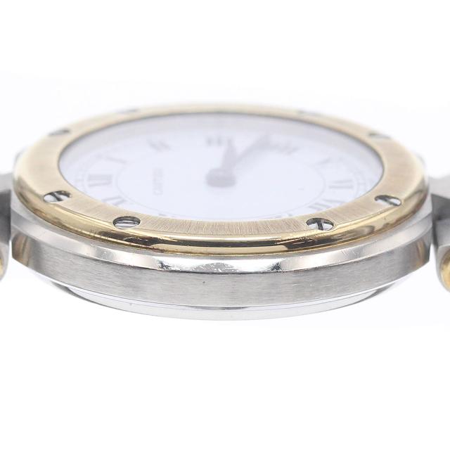カルティエ CARTIER サントスラウンドSM YGベゼル クォーツ レディース _954285_5